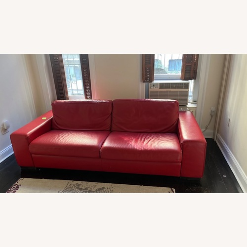 Used Roche Bobois Red Pull-Out Couch for sale on AptDeco