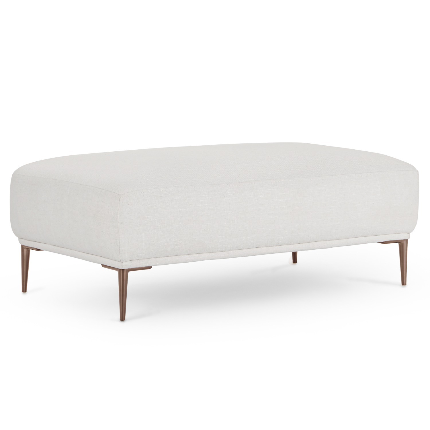 Article Abisko White Fabric Ottoman - image-2