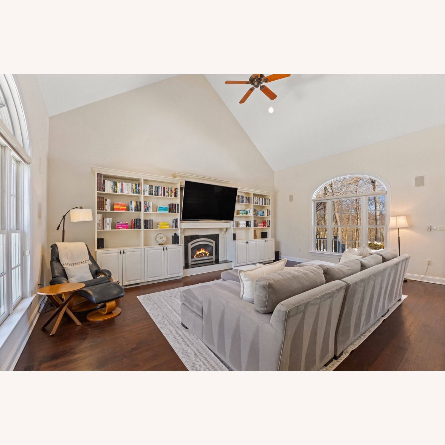 Crate & Barrel Axis Gray Sectional  - image-3