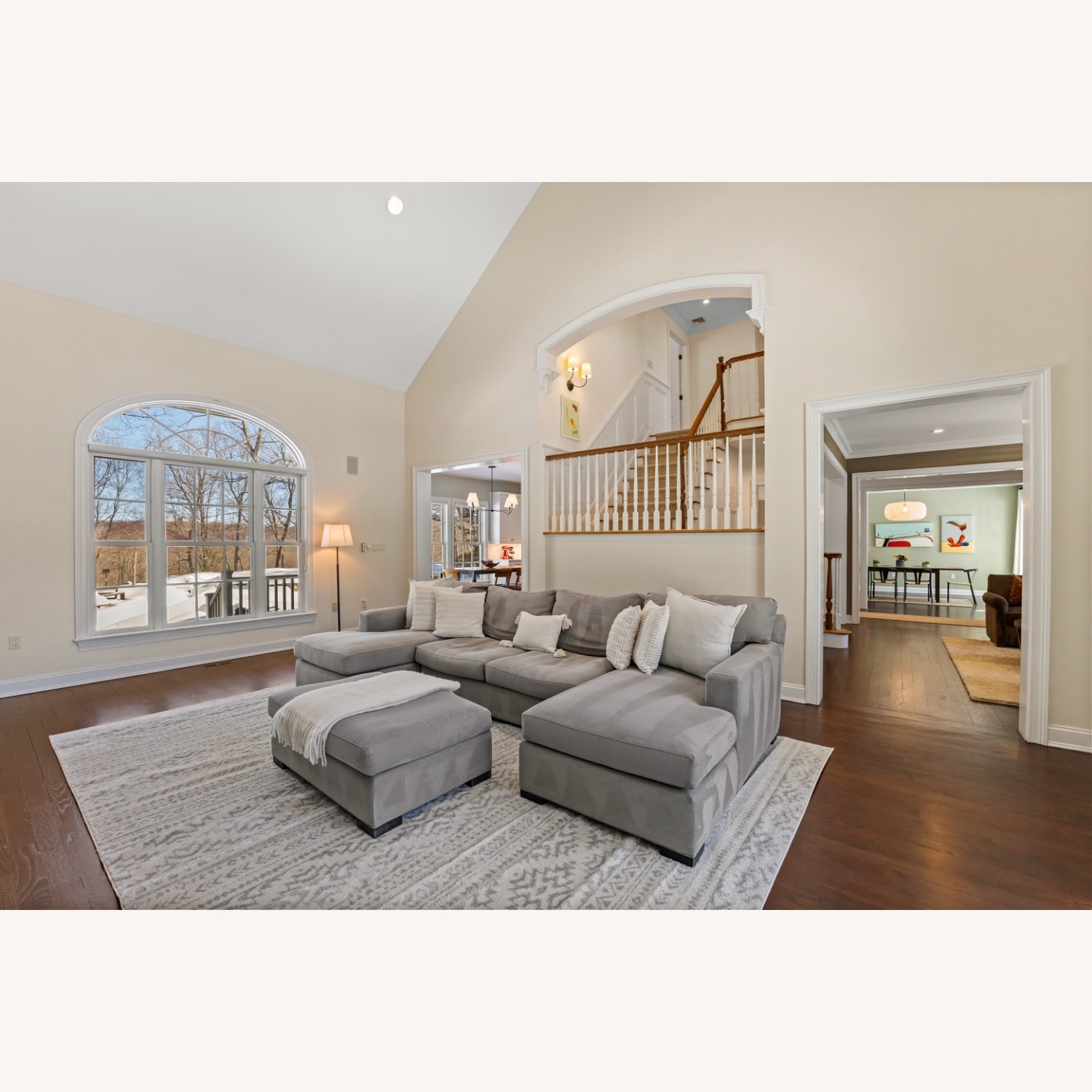 Crate & Barrel Axis Gray Sectional  - image-1