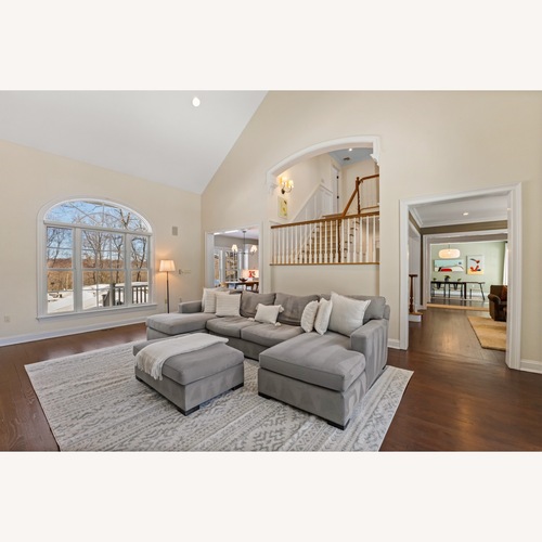 Used Crate & Barrel Axis Gray Sectional  for sale on AptDeco