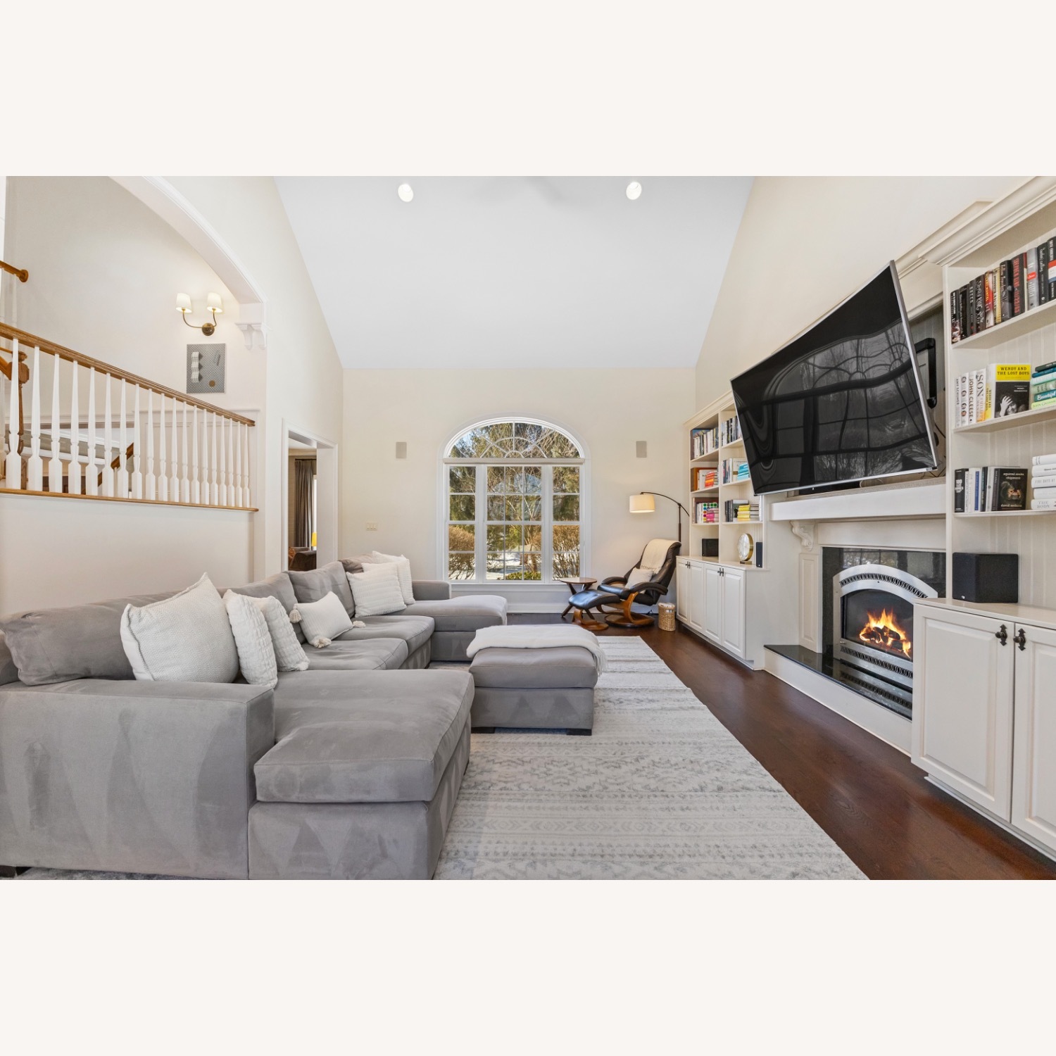 Crate & Barrel Axis Gray Sectional  - image-2