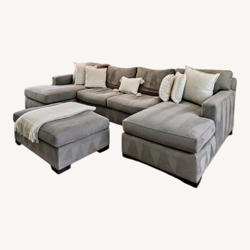 Used Crate & Barrel Axis Gray Sectional  for sale on AptDeco