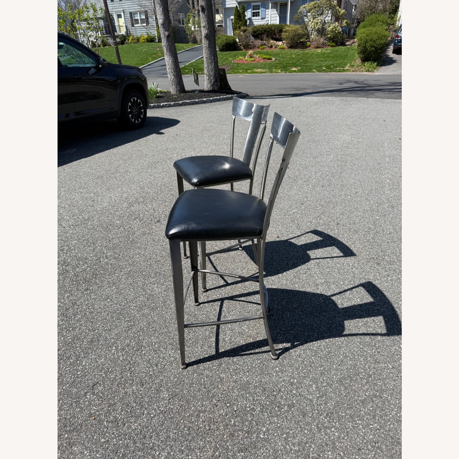 Black Metal Chair and a Half - image-3