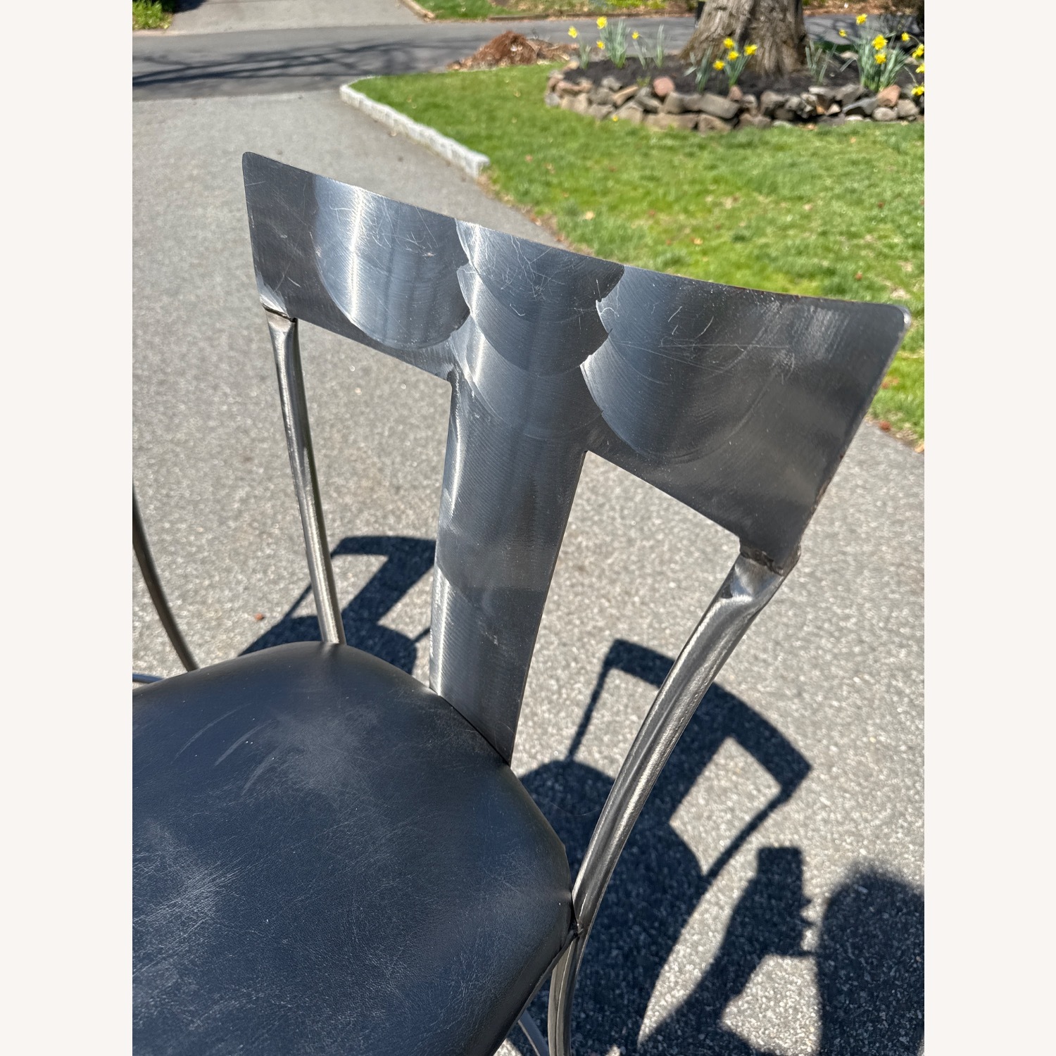 Black Metal Chair and a Half - image-8