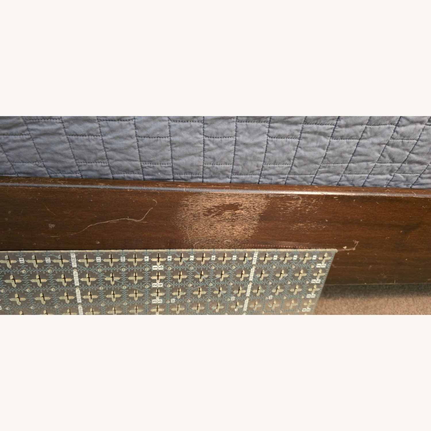 Vintage/Antique Finds Dark Brown Wood Full Bed - image-2