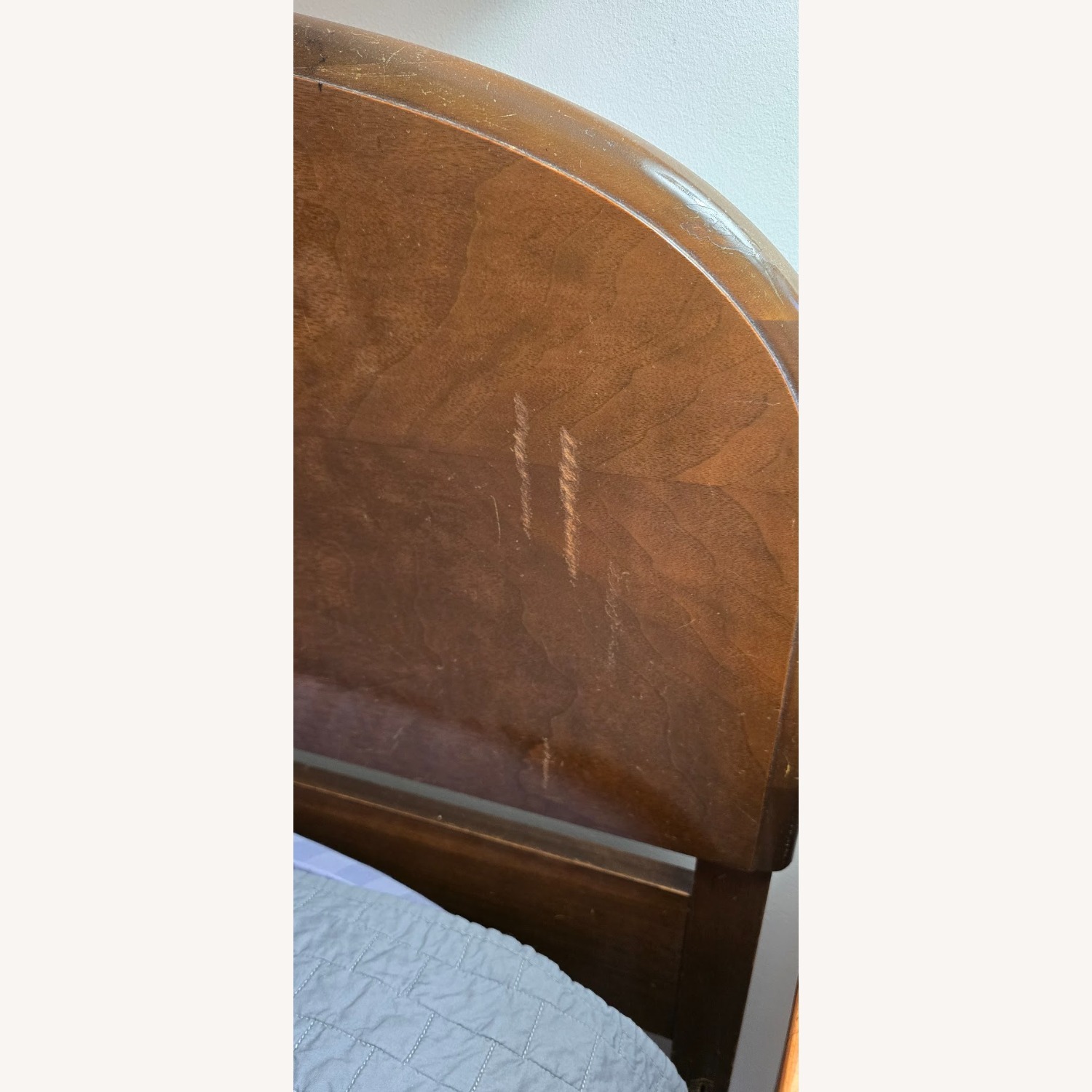 Vintage/Antique Finds Dark Brown Wood Full Bed - image-3