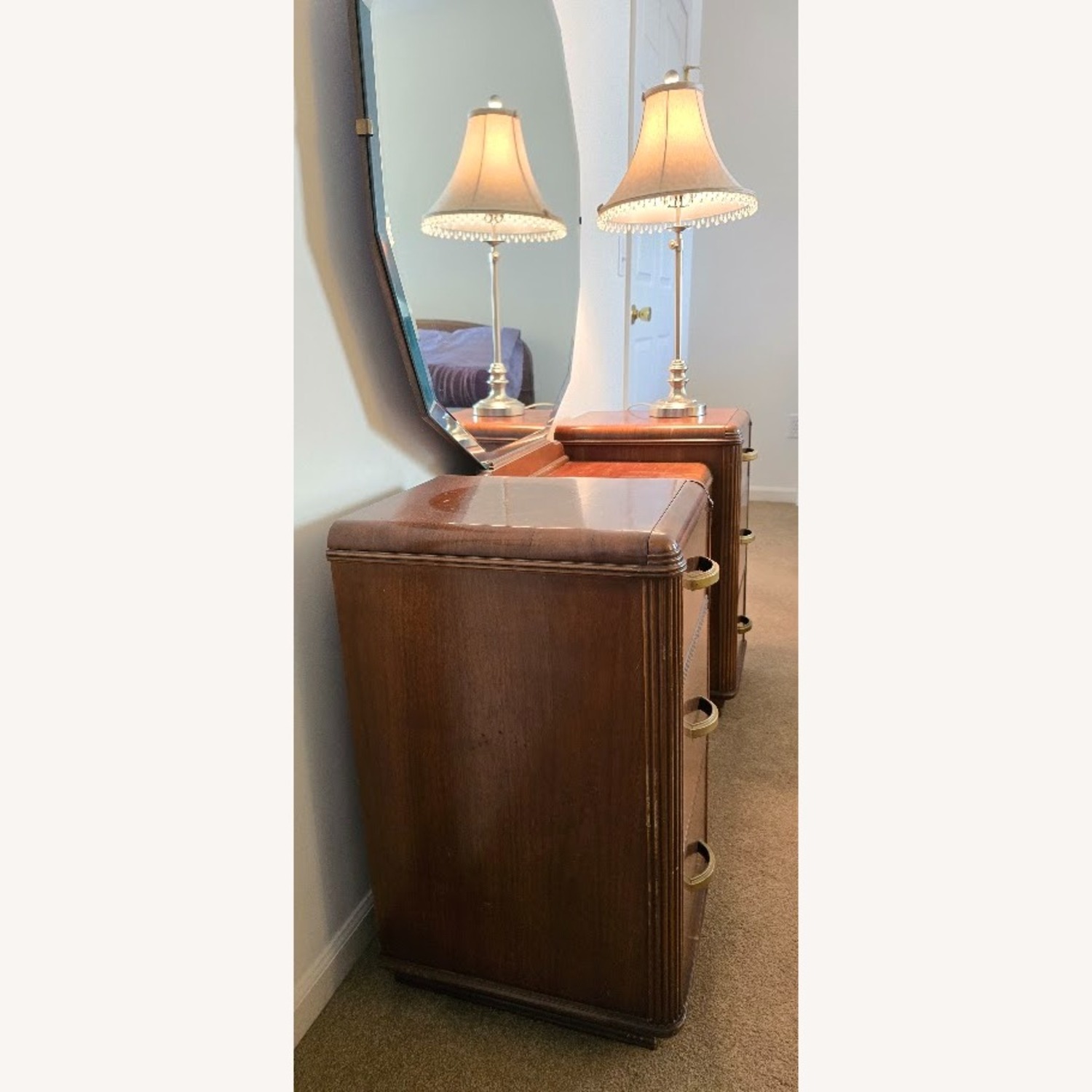 Vintage/Antique Finds Dark Brown Wood Dresser - image-3