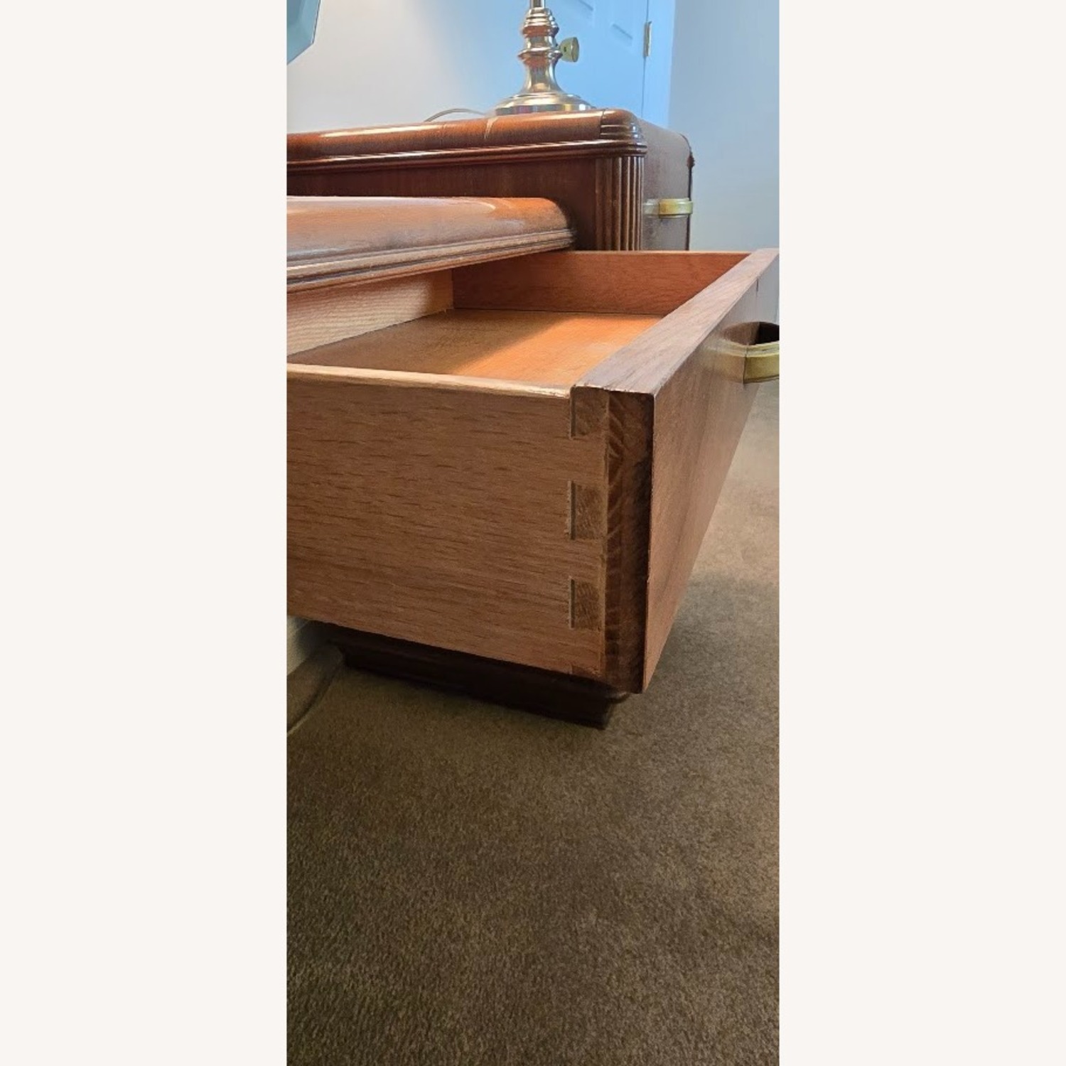 Vintage/Antique Finds Dark Brown Wood Dresser - image-2