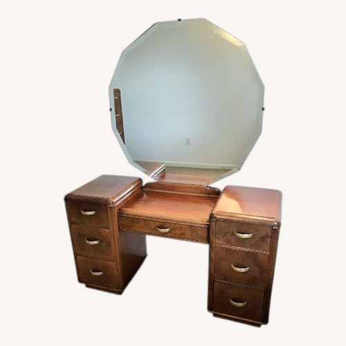 Used Vintage/Antique Finds Dark Brown Wood Dresser for sale on AptDeco