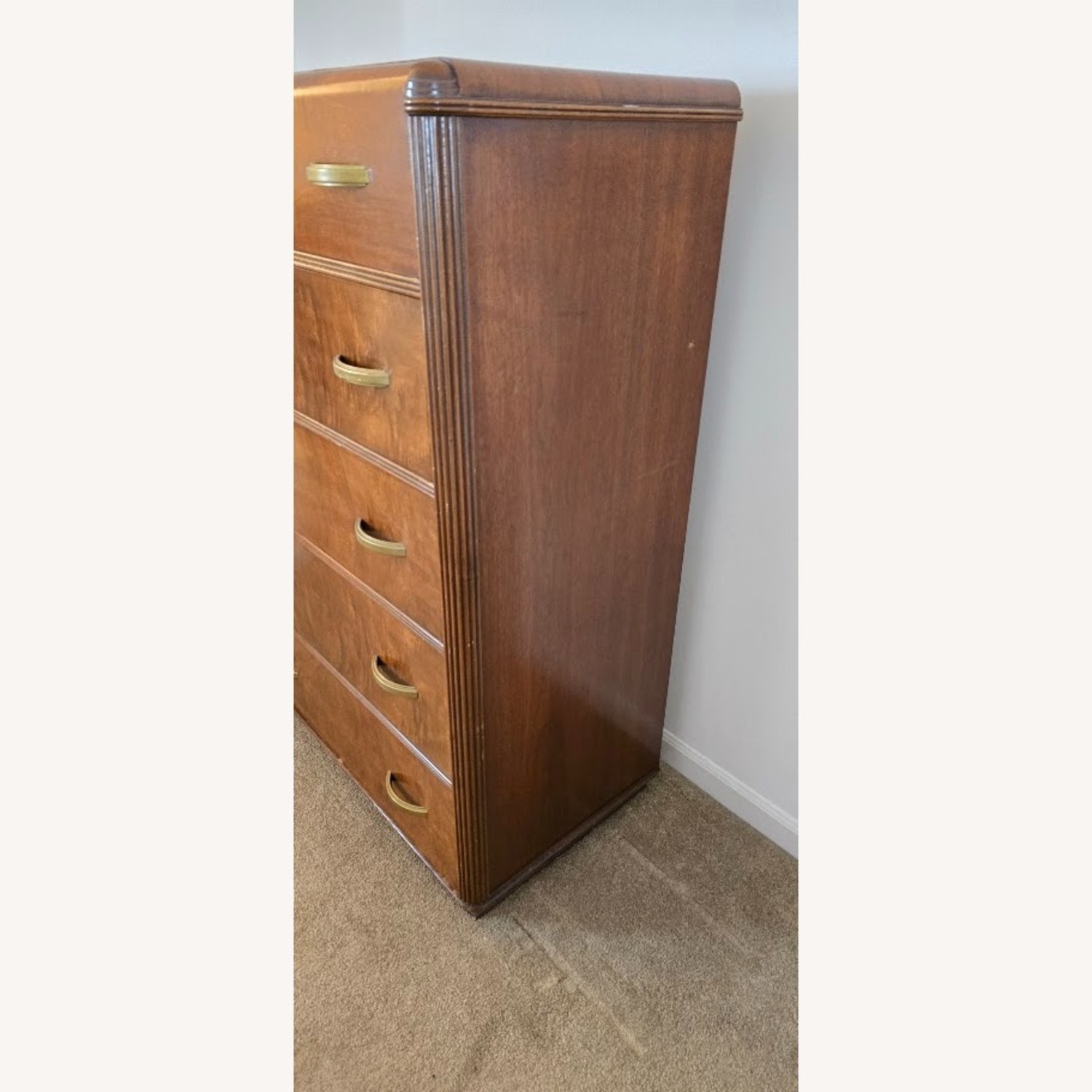 Vintage/Antique Finds Dark Brown Wood Dresser - image-2