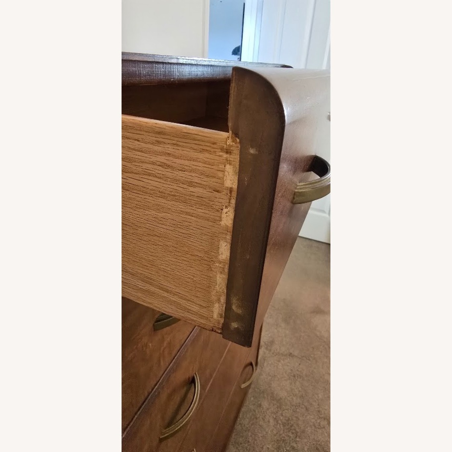 Vintage/Antique Finds Dark Brown Wood Dresser - image-5