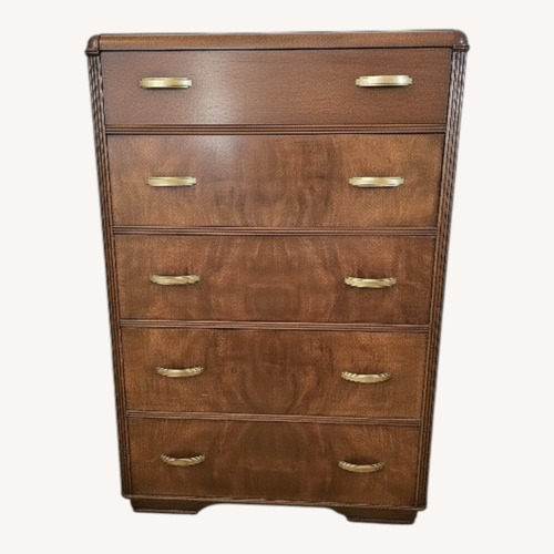 Used Vintage/Antique Finds Dark Brown Wood Dresser for sale on AptDeco