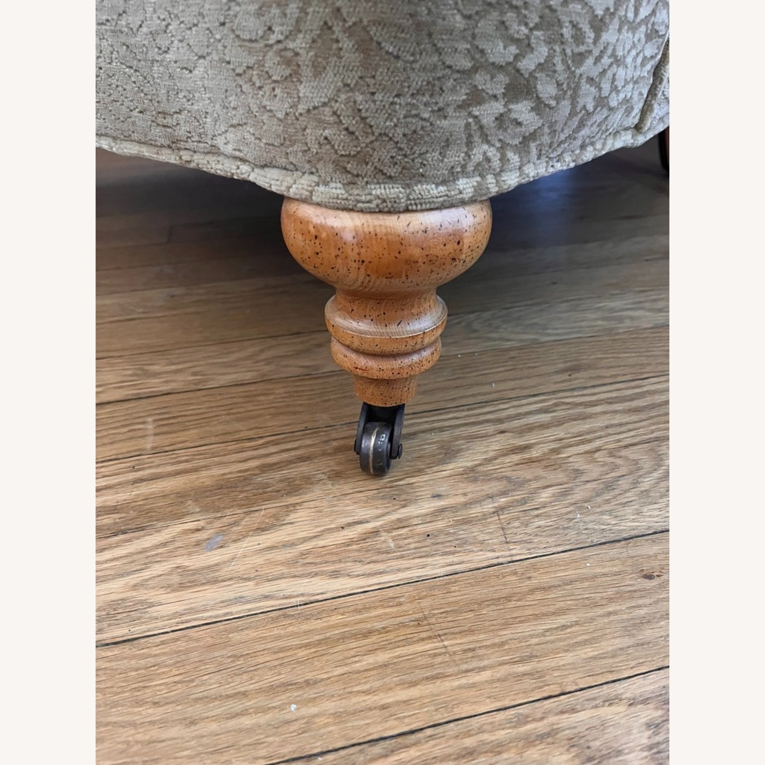 Lee Industries Gold Velvet Armchair - image-7