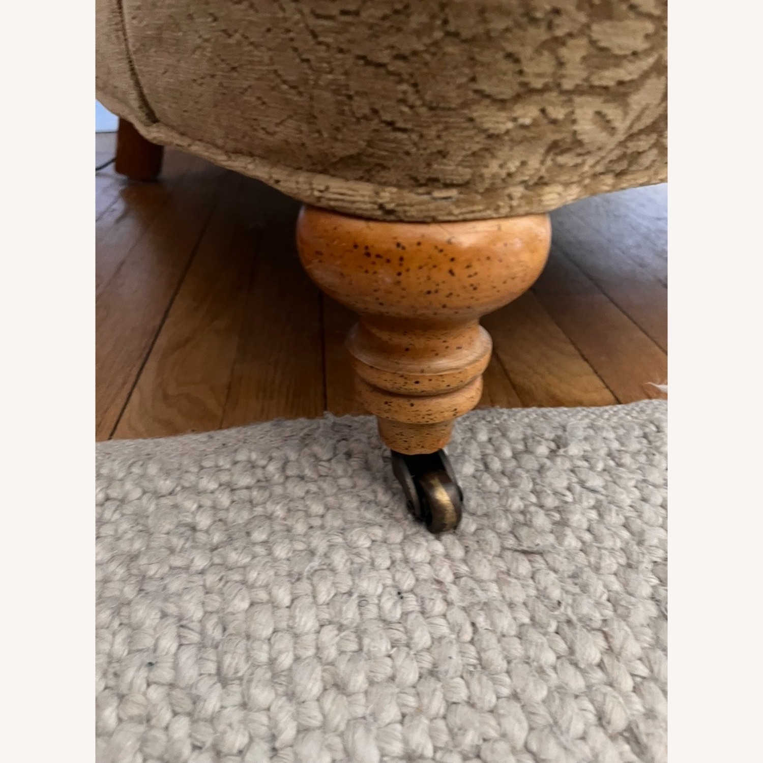 Lee Industries Gold Velvet Armchair - image-8