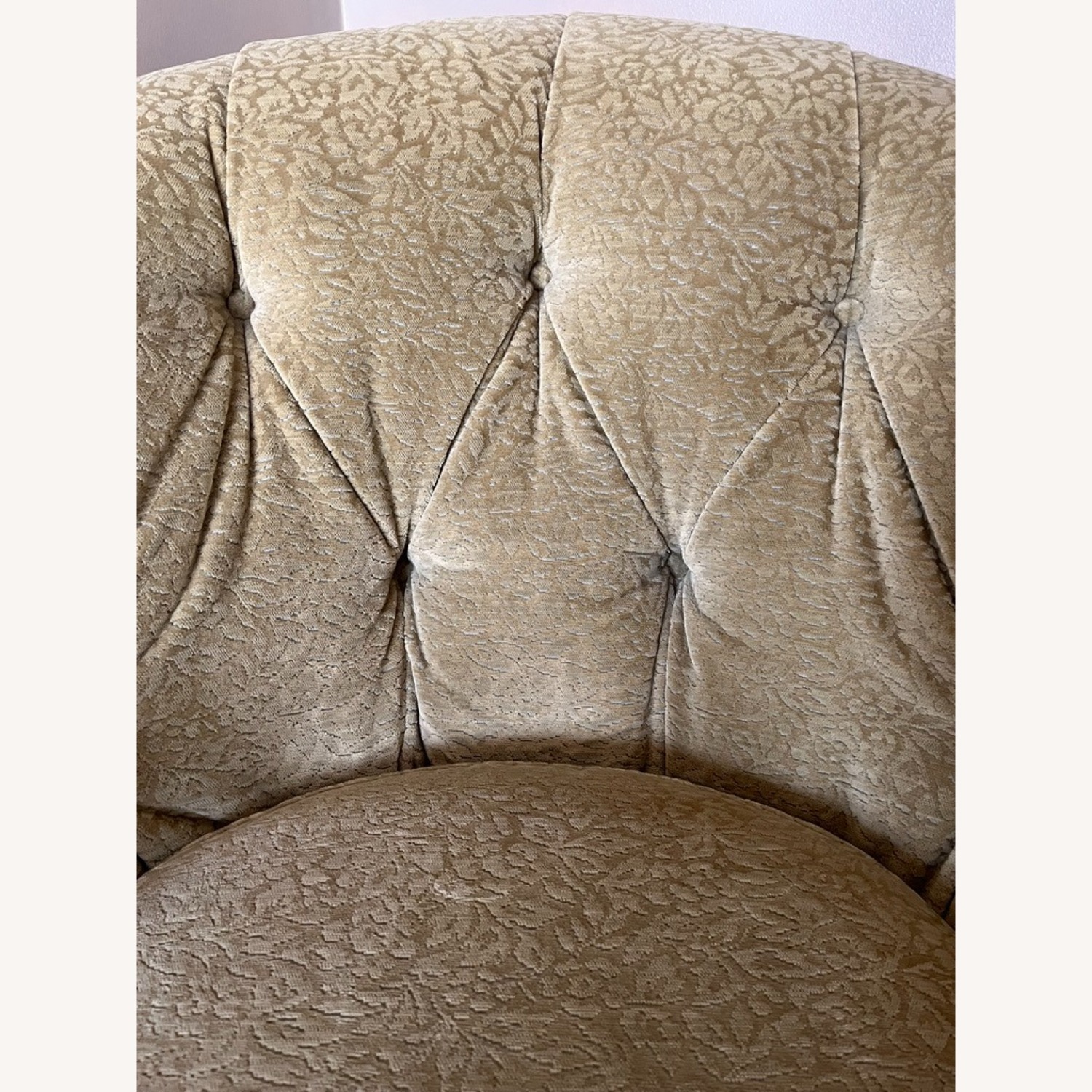 Lee Industries Gold Velvet Armchair - image-5