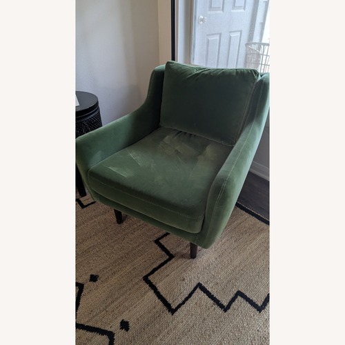 Used Article Matrix Green Velvet Armchair for sale on AptDeco