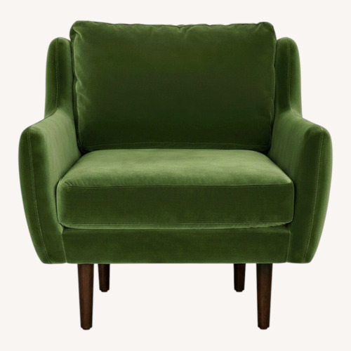 Used Article Matrix Green Velvet Armchair for sale on AptDeco