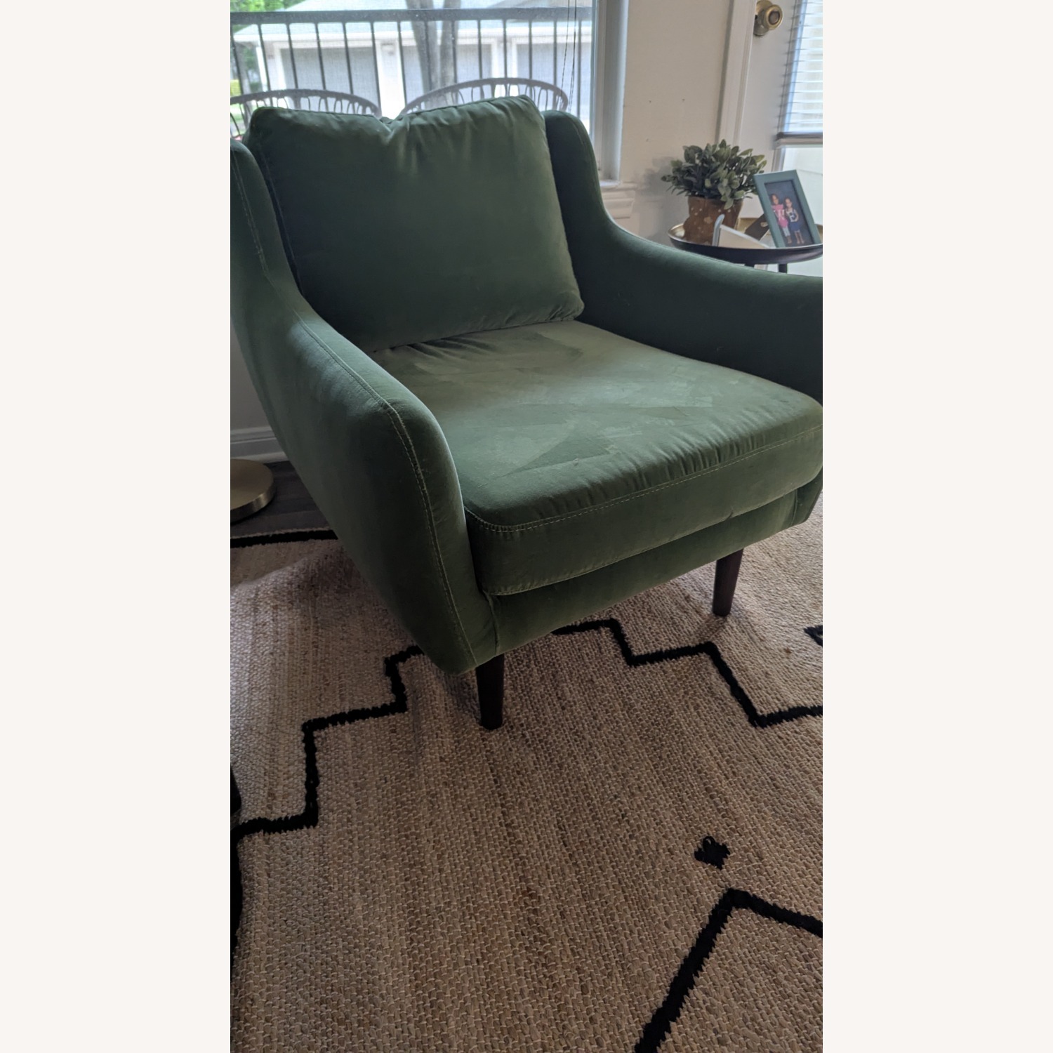 Article Matrix Green Velvet Armchair - image-3