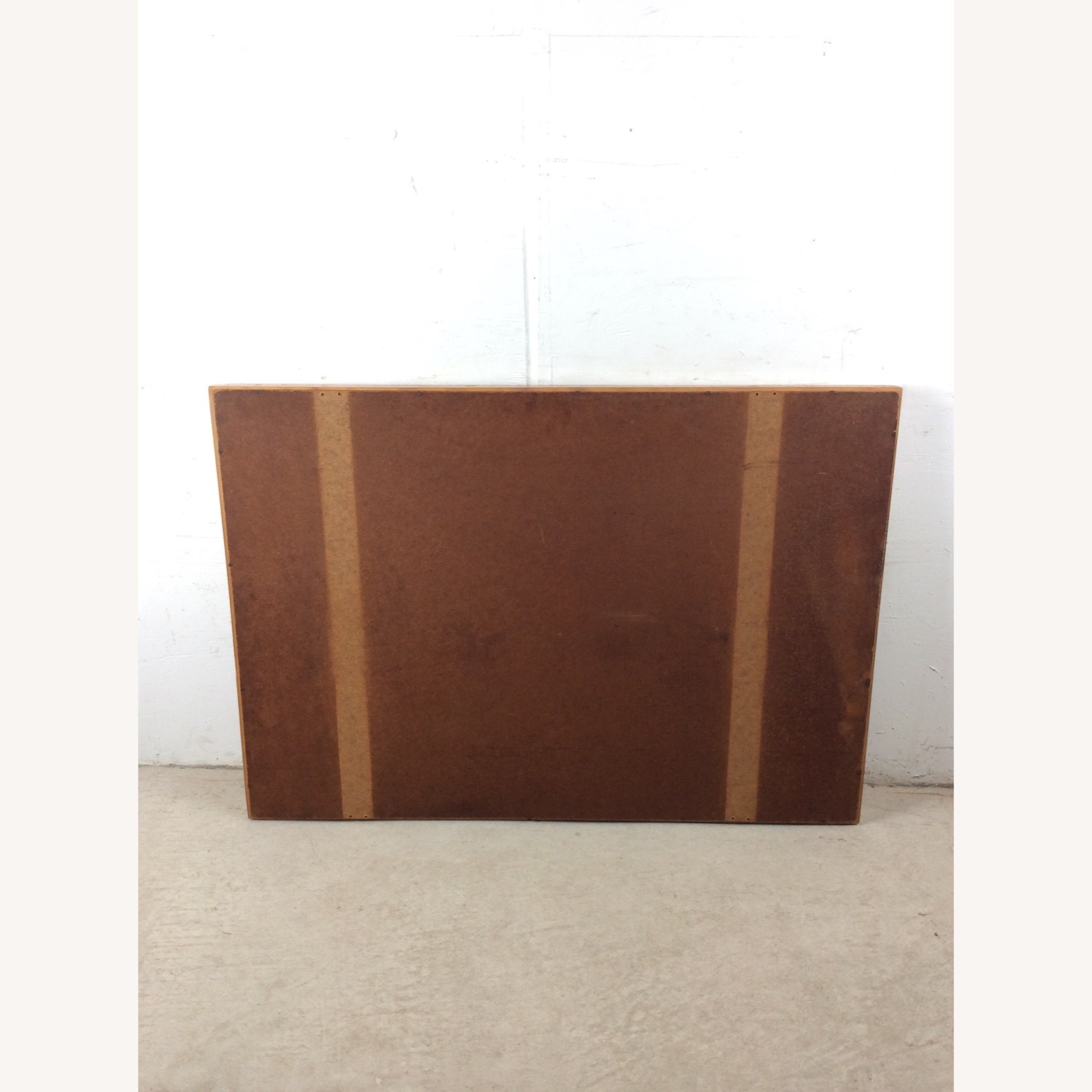 Mid Century Long Mirror with Maple Frame - image-18