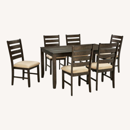 Used Ashley Furniture Wooden Dining Table and Chairs  for sale on AptDeco