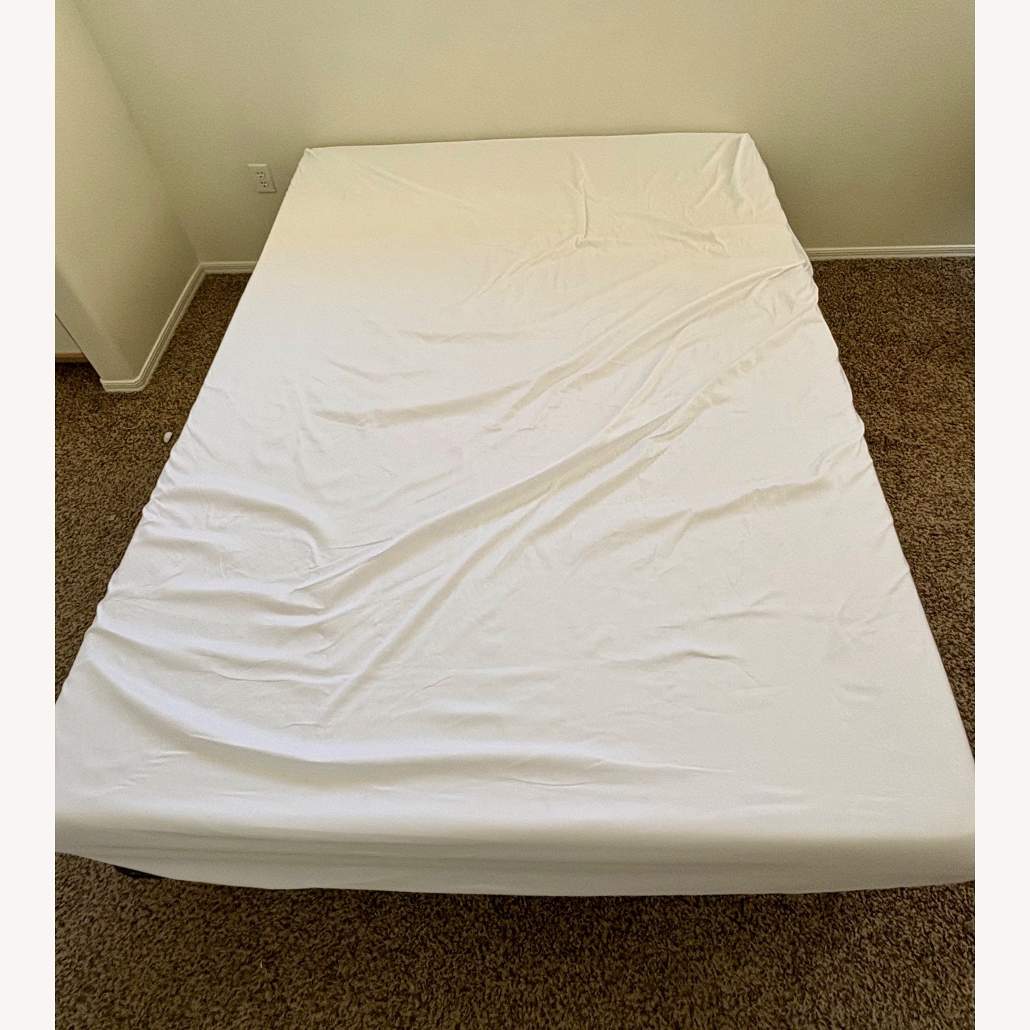White Queen Bed Plus Bedframe - image-2
