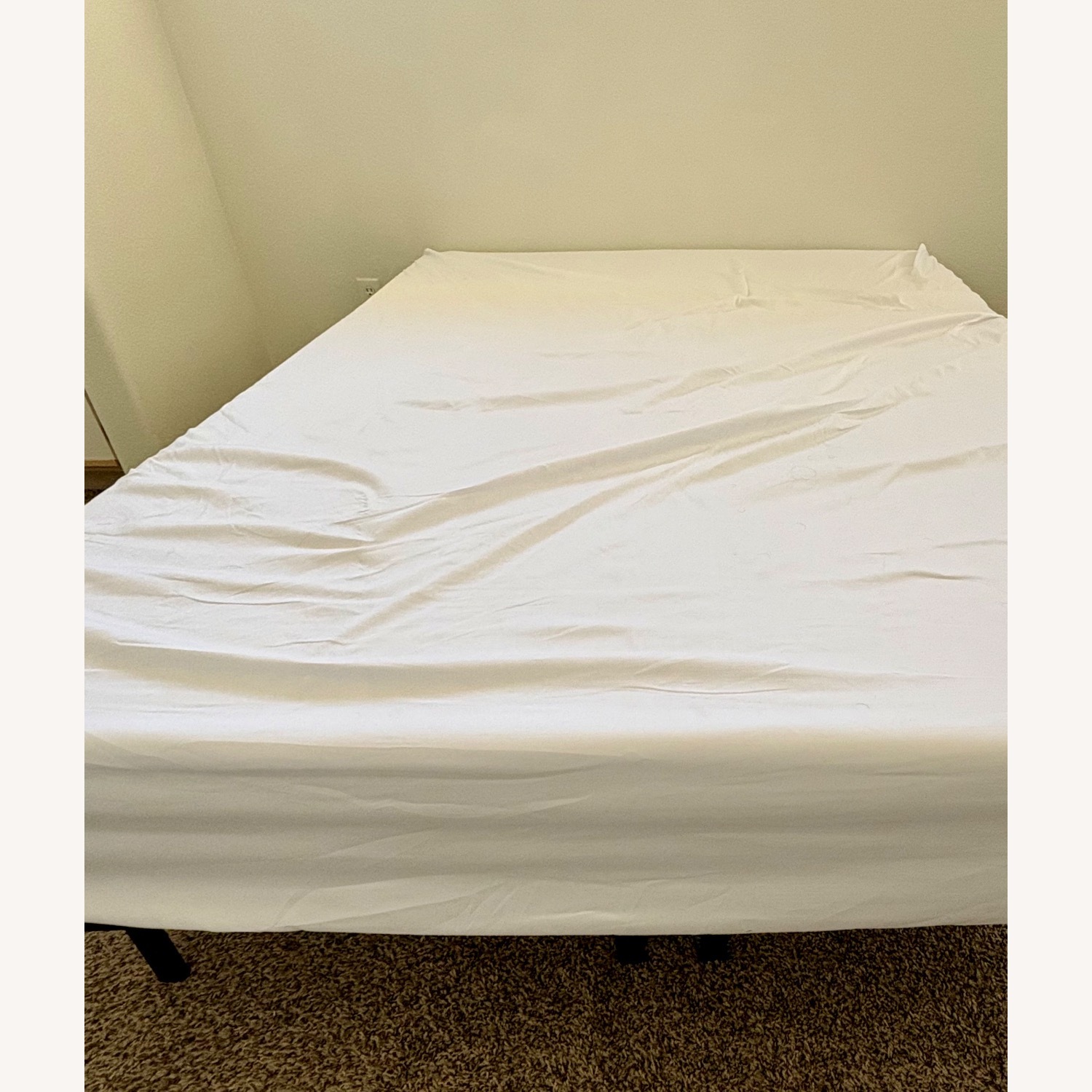 White Queen Bed Plus Bedframe - image-3