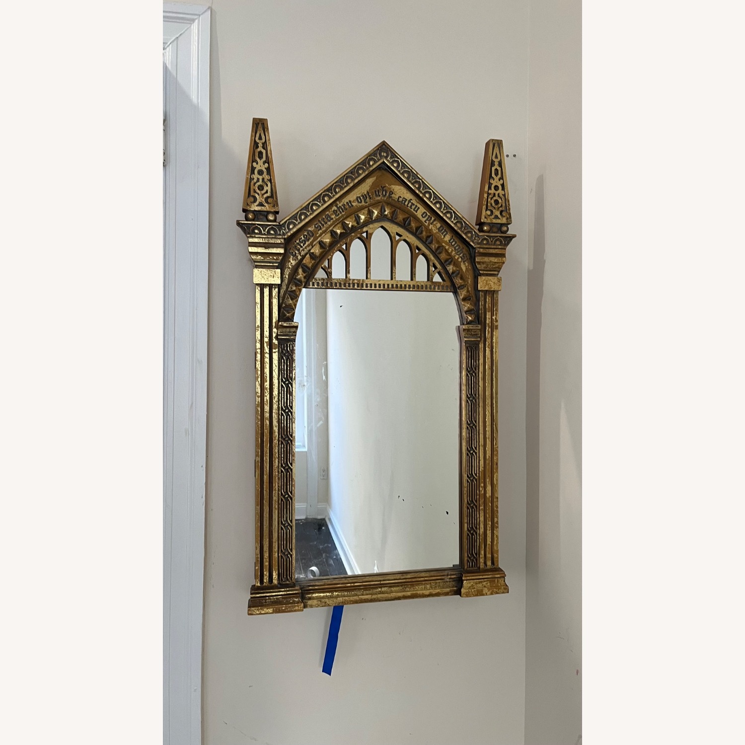 Gold Harry Potter Wall Mirror with Storage  - image-1