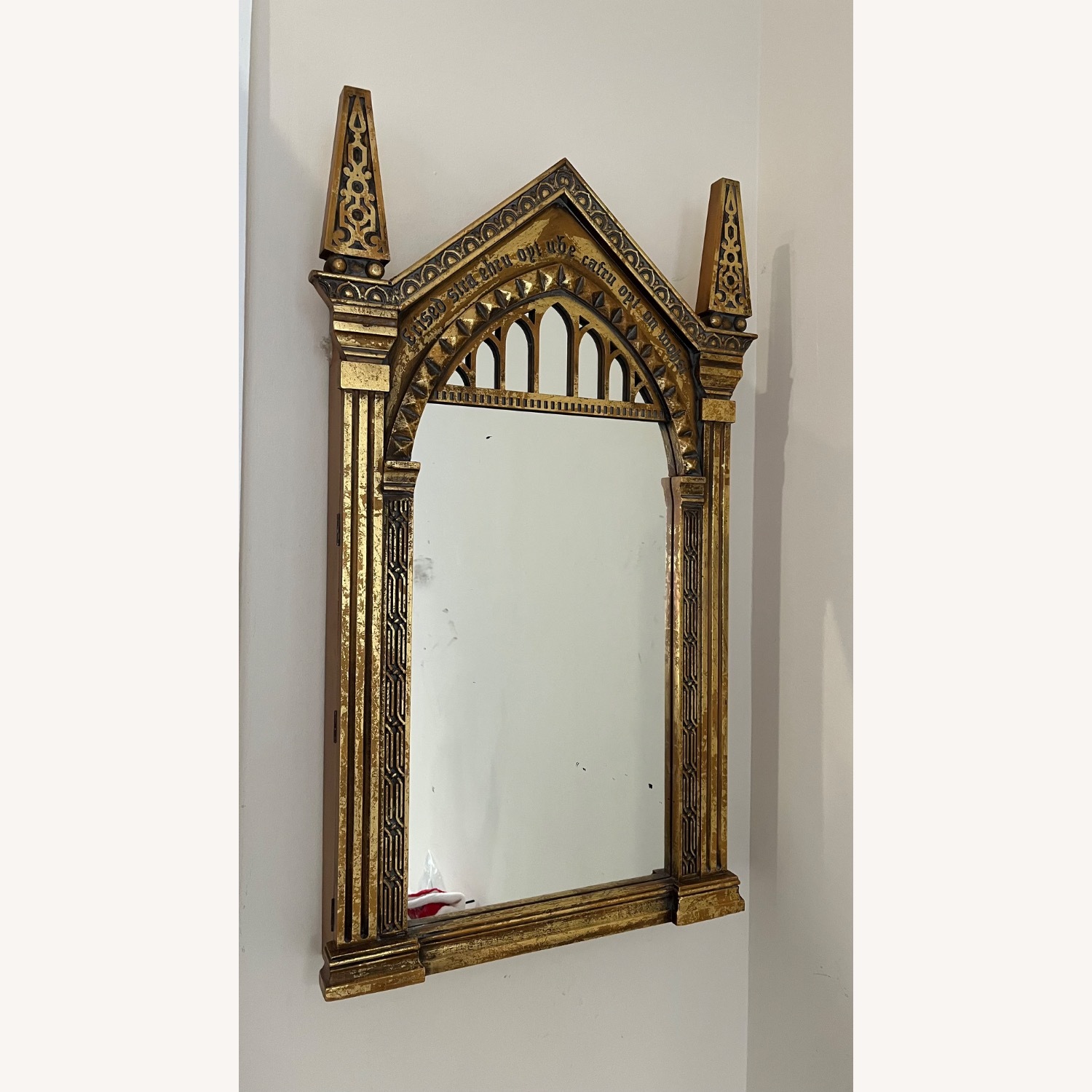 Gold Harry Potter Wall Mirror with Storage  - image-2
