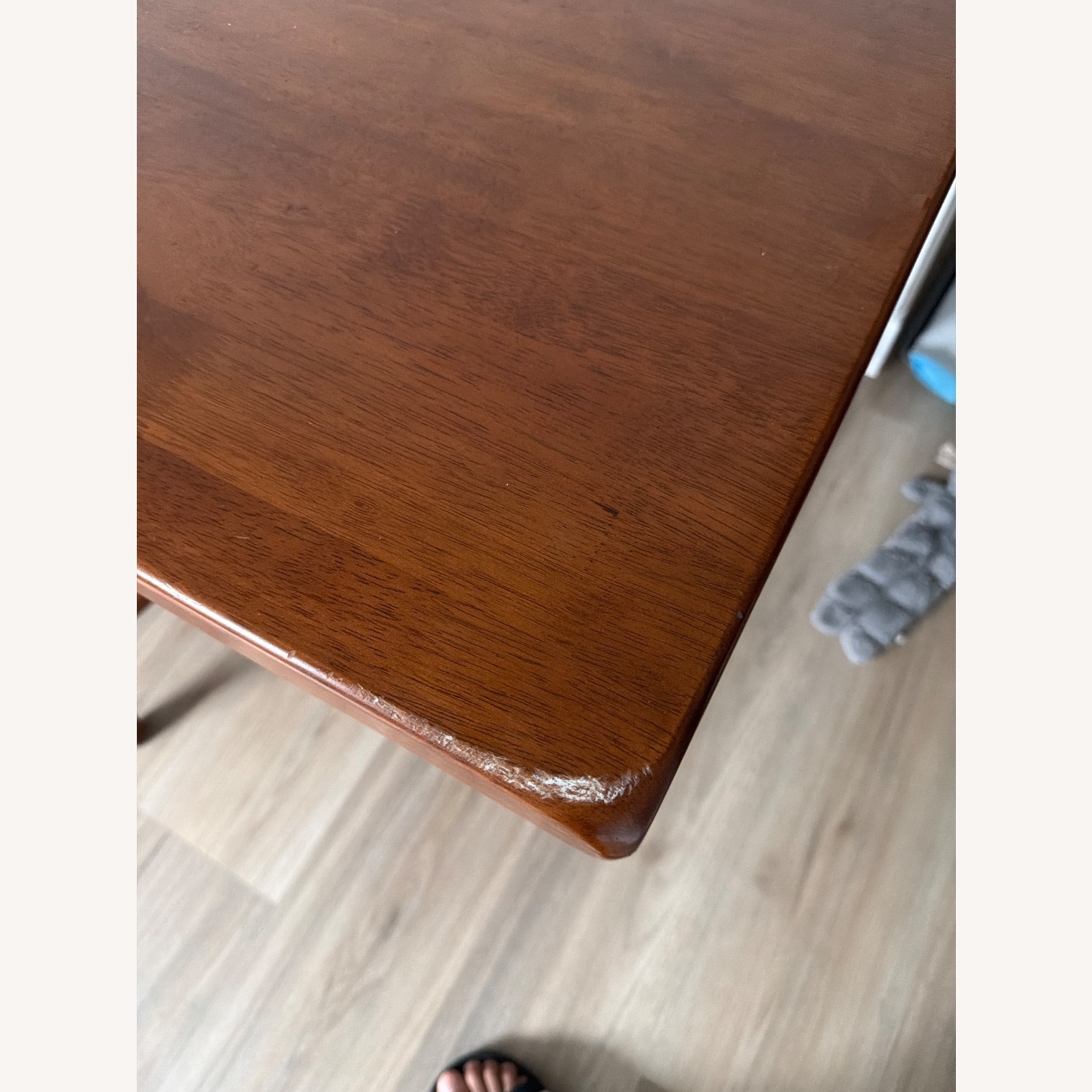 Vintage/Antique Dark Brown Wood Dining Set - image-4