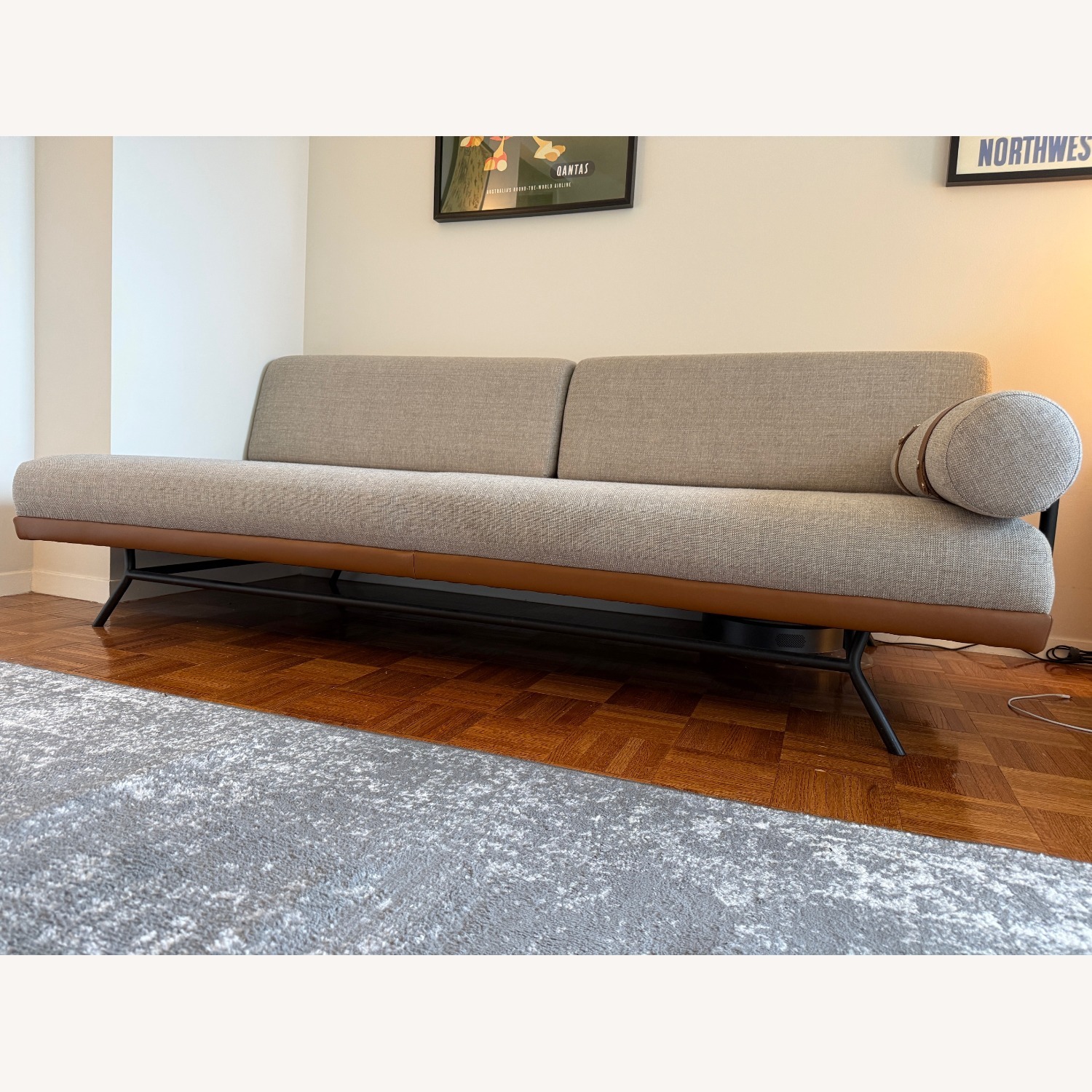 AllModern Elmsmere Upholstered Fabric Sleeper Sofa  - image-2