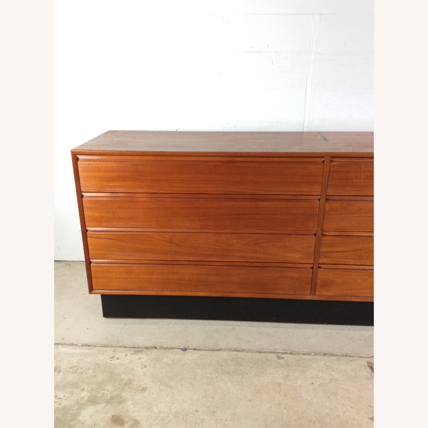 Danish Modern Teak 8 Drawer Lowboy Dresser - image-4