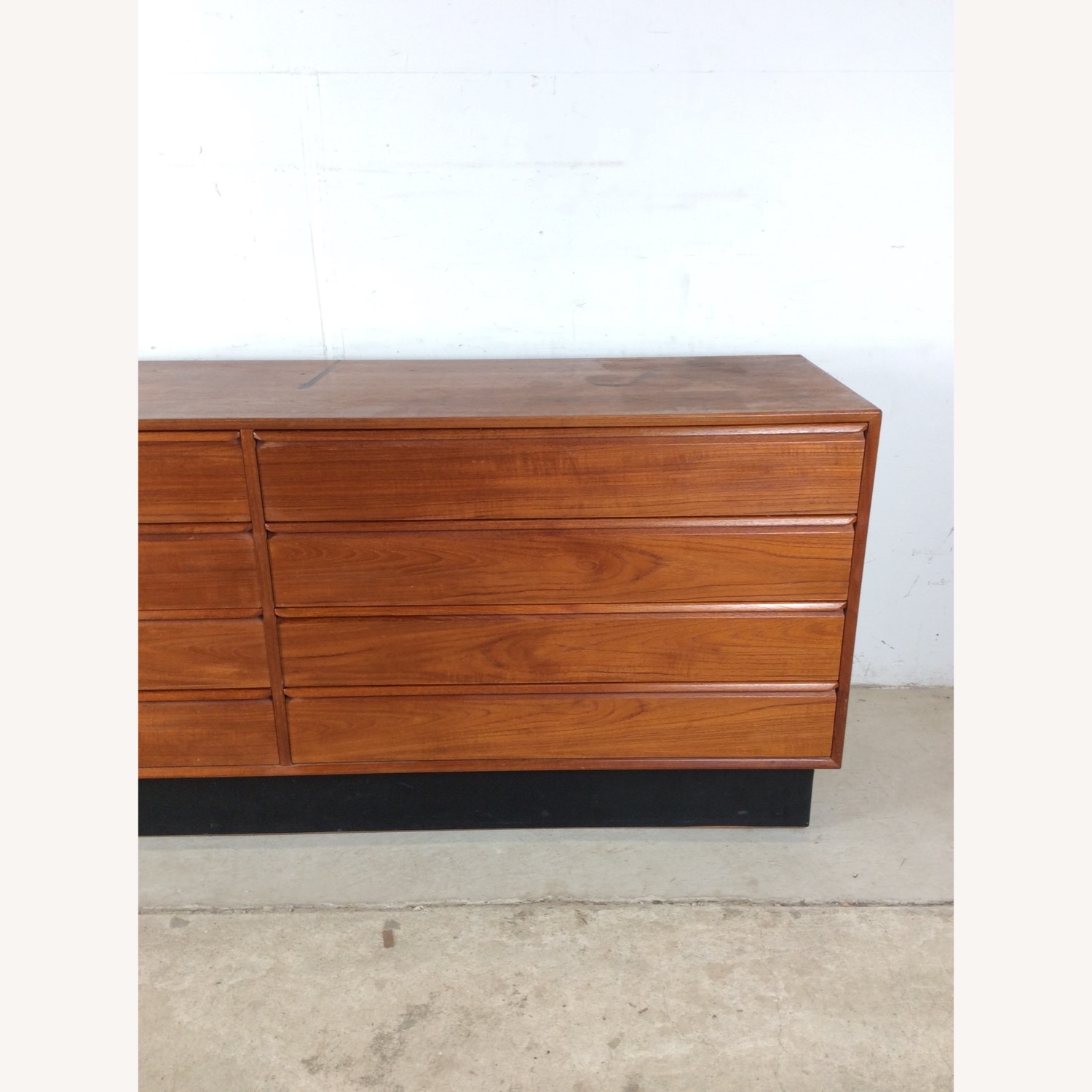 Danish Modern Teak 8 Drawer Lowboy Dresser - image-5