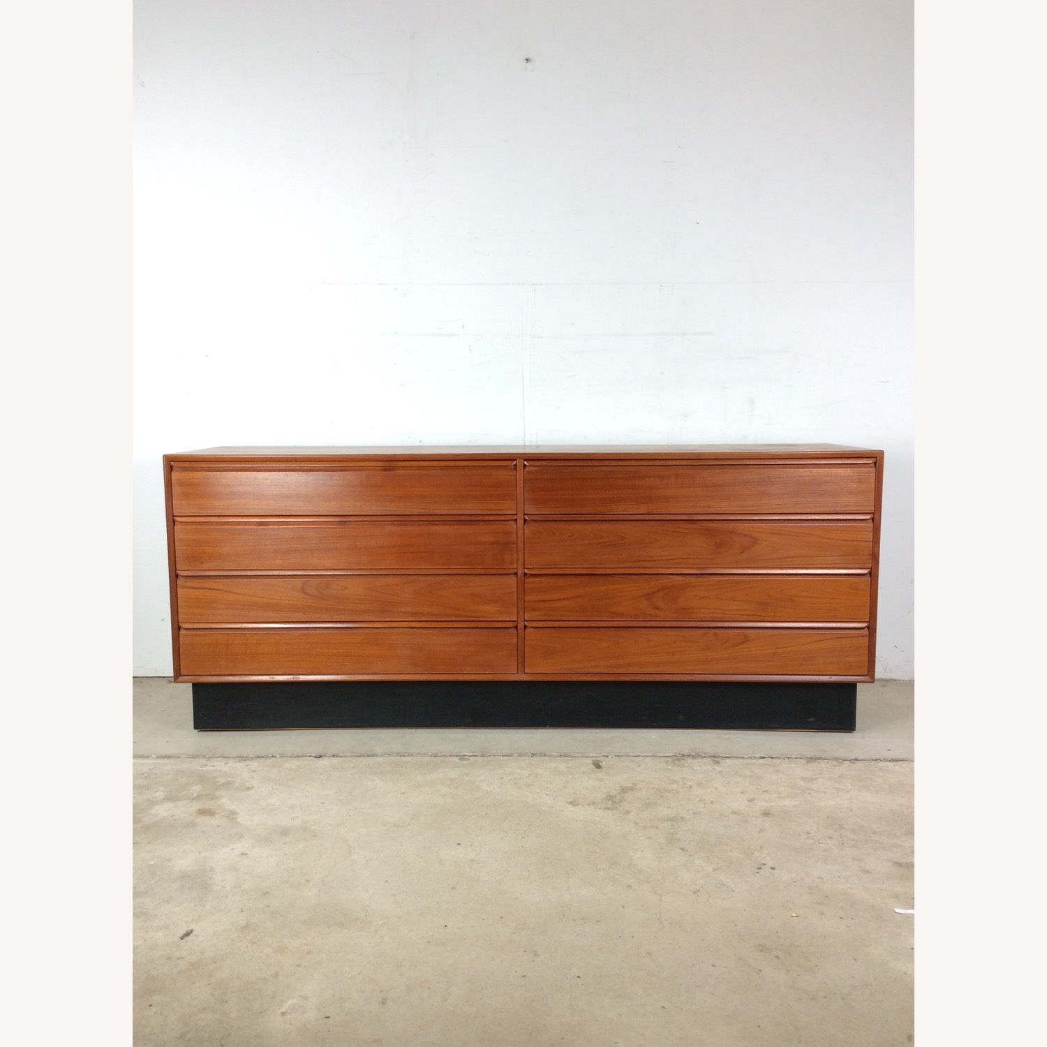 Danish Modern Teak 8 Drawer Lowboy Dresser - image-2