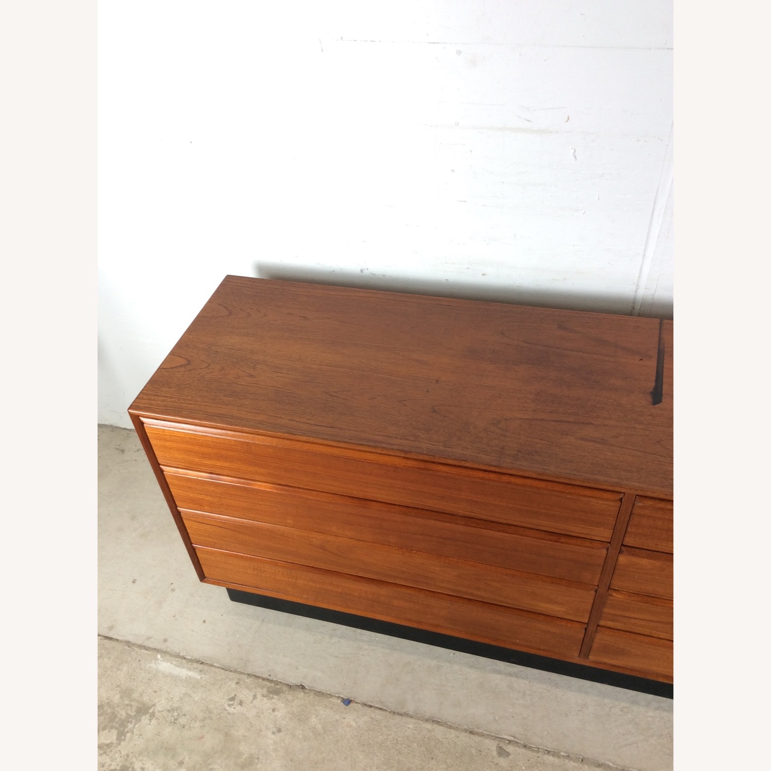 Danish Modern Teak 8 Drawer Lowboy Dresser - image-8