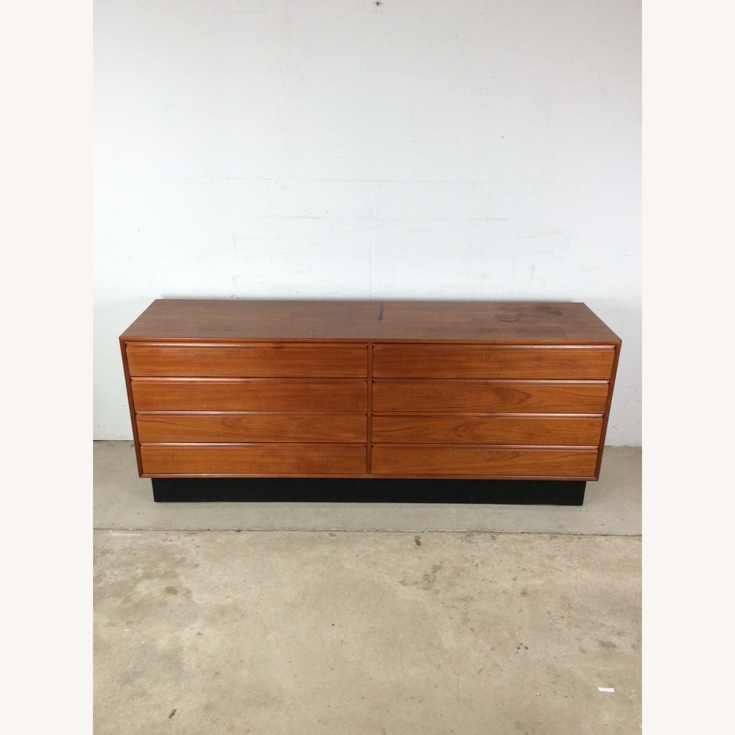 Danish Modern Teak 8 Drawer Lowboy Dresser - image-3