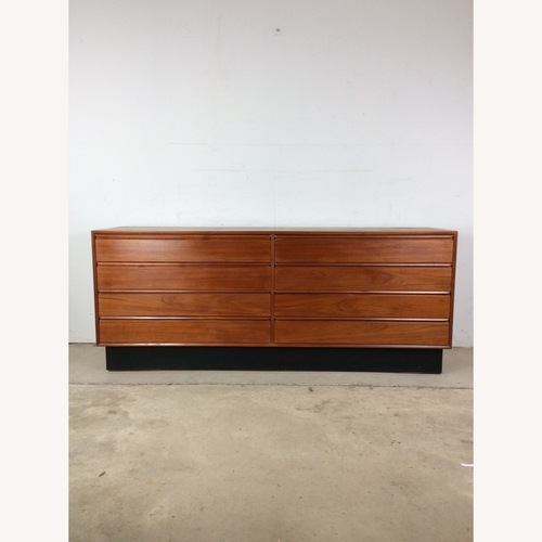 Used Danish Modern Teak 8 Drawer Lowboy Dresser for sale on AptDeco
