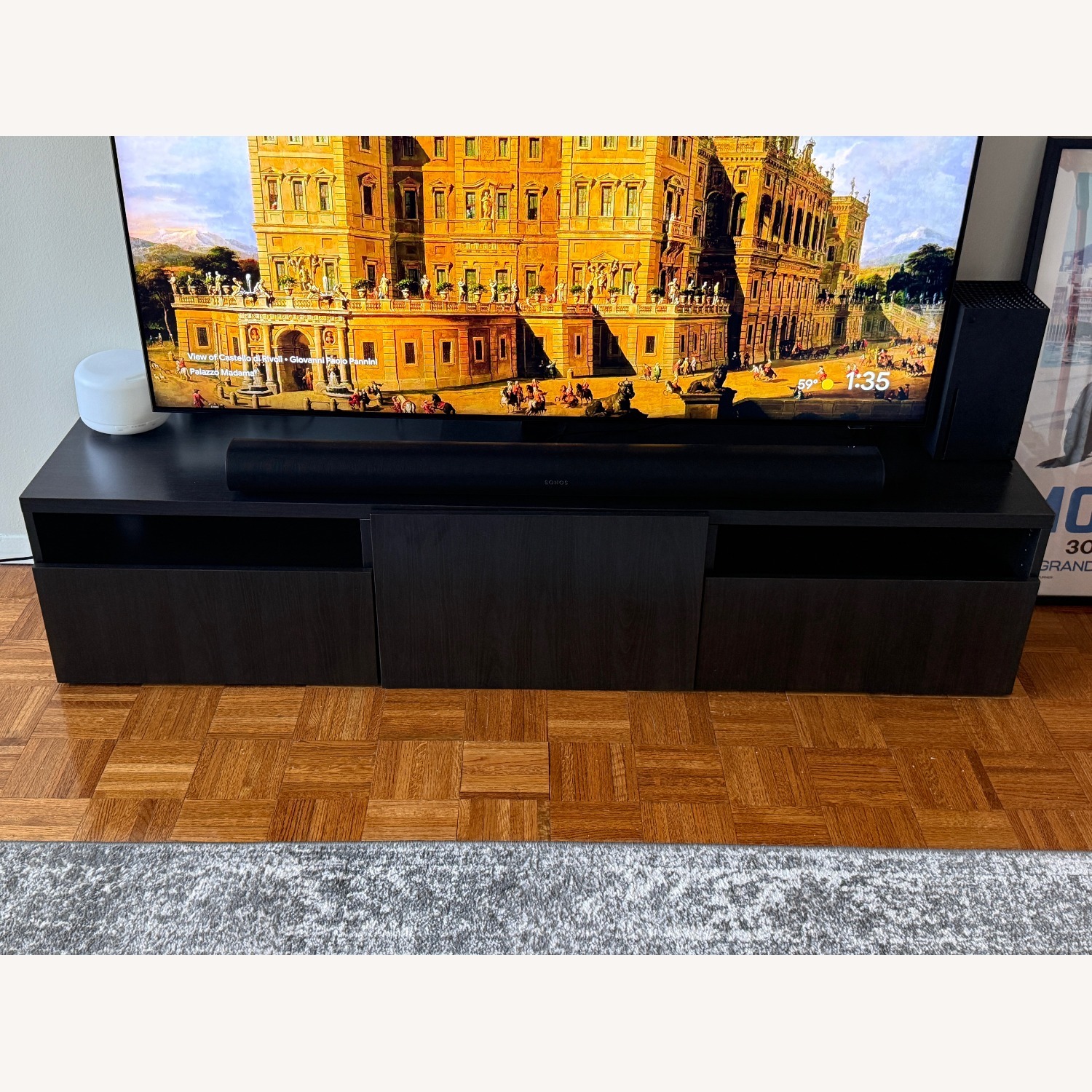 IKEA Besta Black Wood Media Storage - image-1