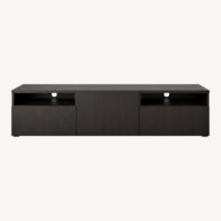 IKEA Besta Black Wood Media Storage