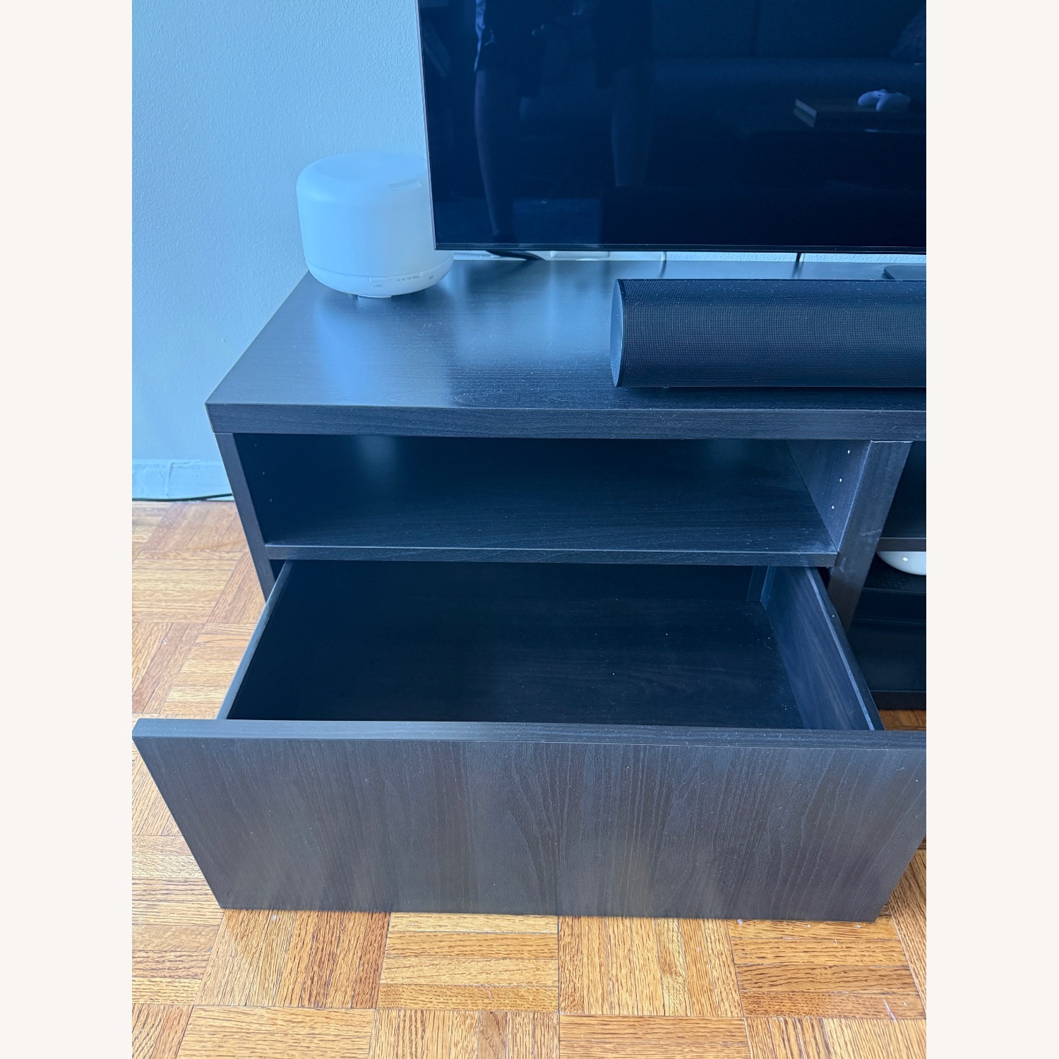 IKEA Besta Black Wood Media Storage - image-4