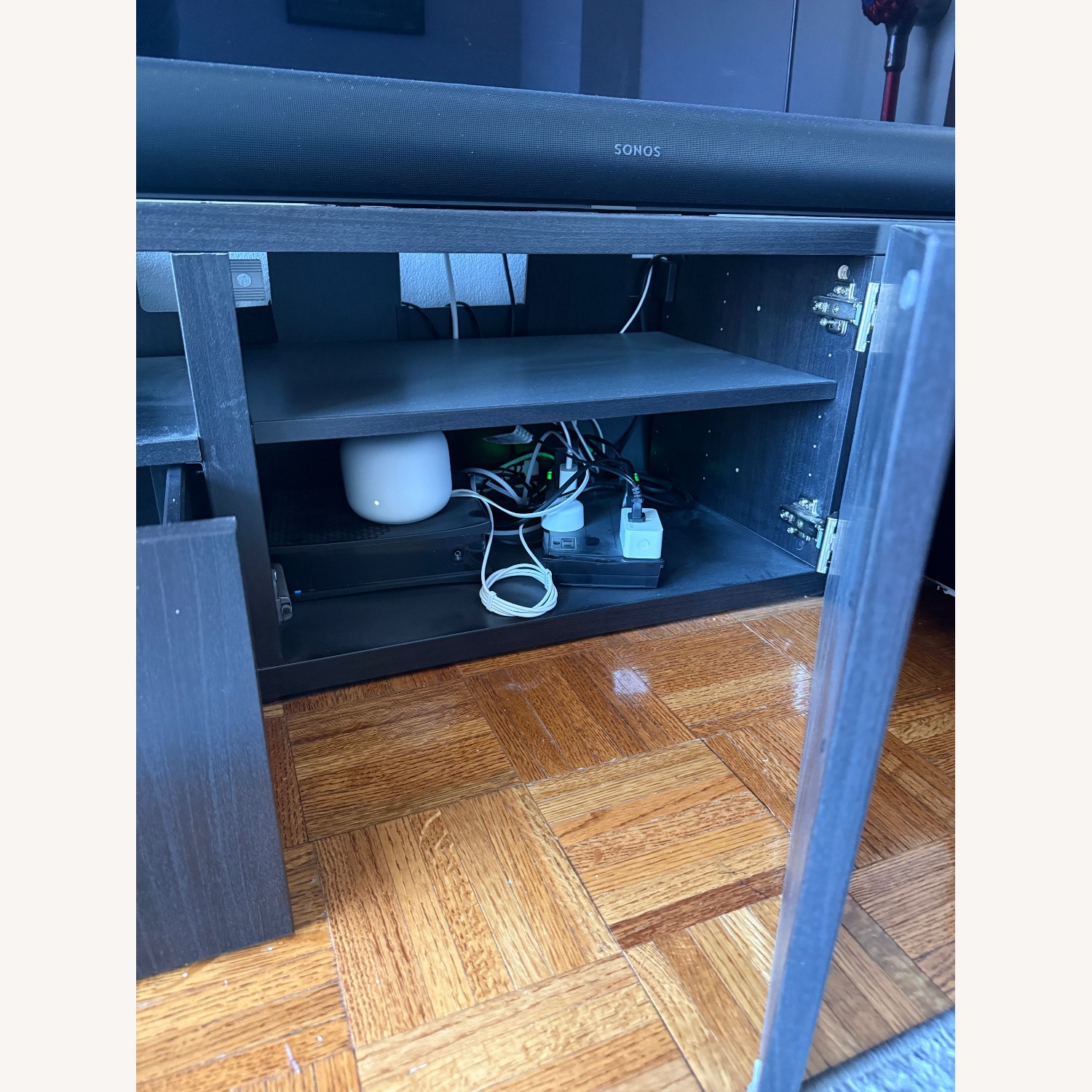 IKEA Besta Black Wood Media Storage - image-2