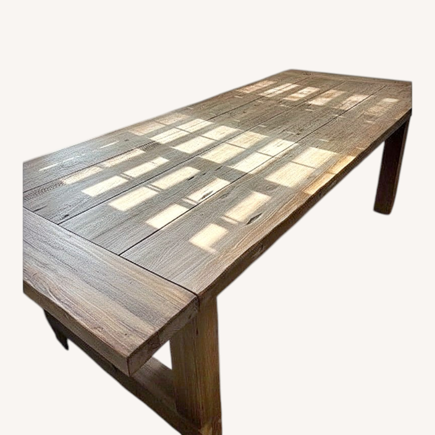 Natural Wood Dining Table - image-0