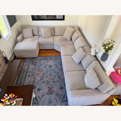 Used Macy's Radley Natural Fabric 3+ Piece Sectional for sale on AptDeco