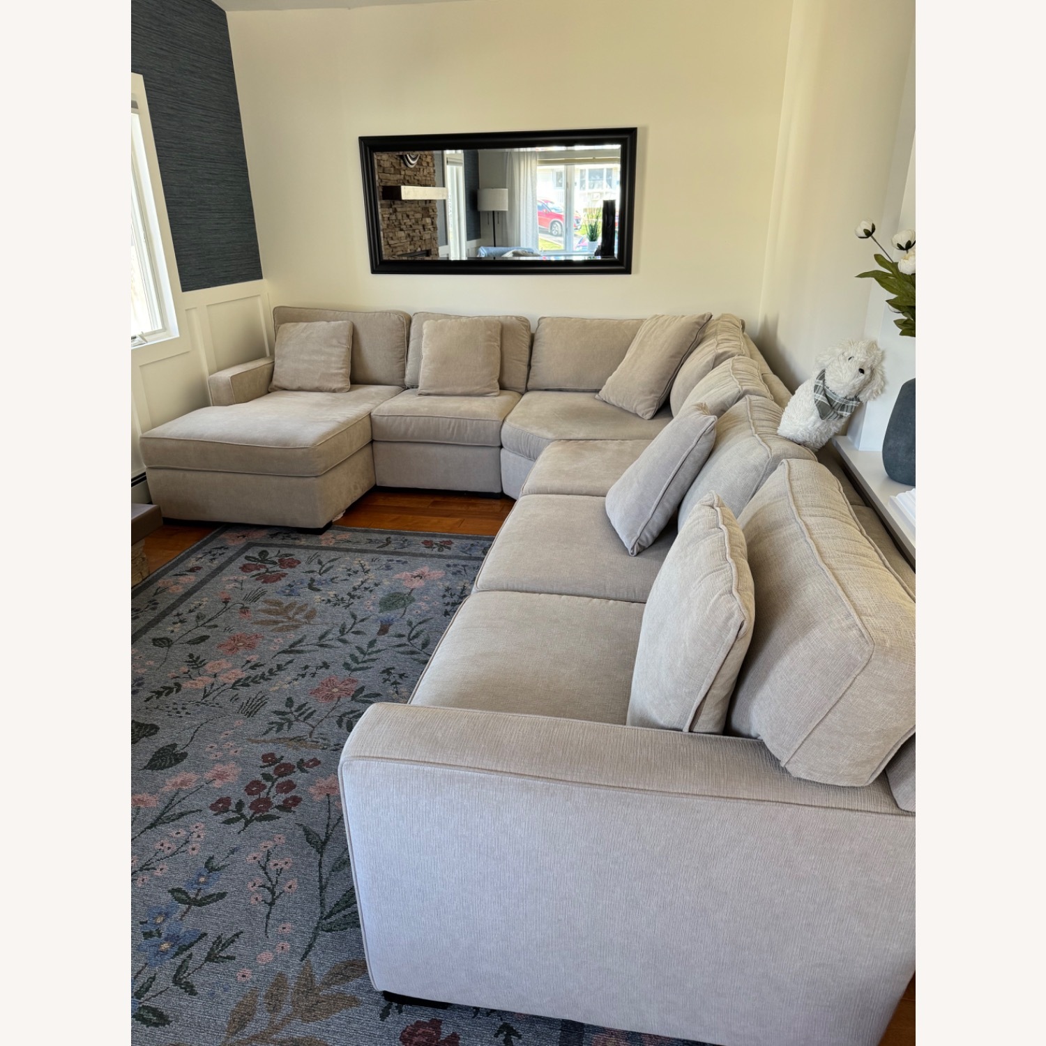 Macy's Radley Natural Fabric 3+ Piece Sectional - image-8
