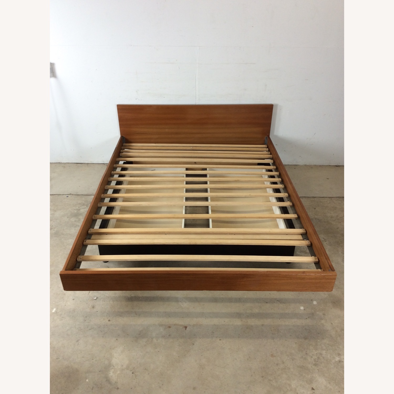 Danish Teak Queen Bed Frame with 2 Storage Drawers - image-6