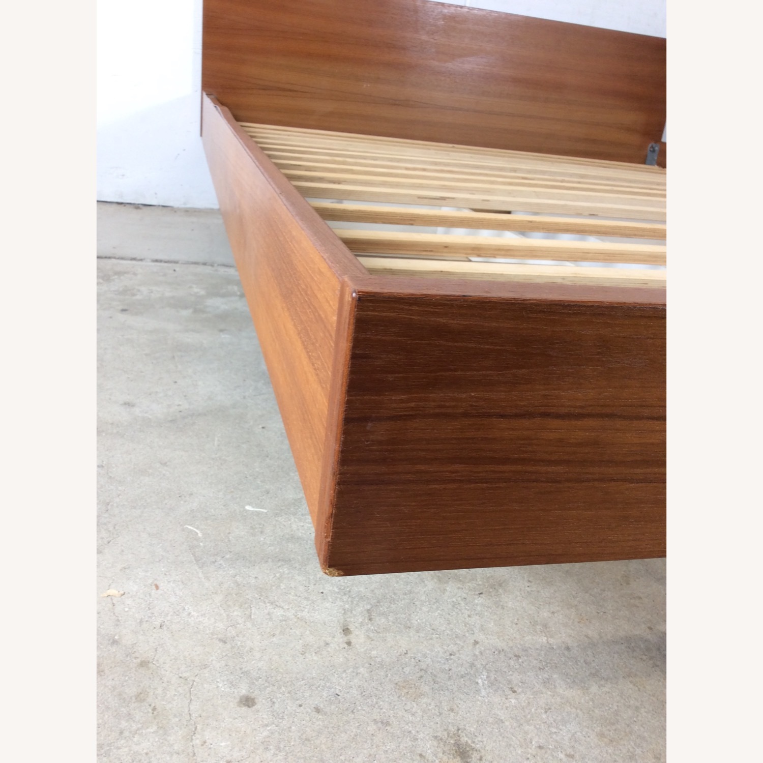 Danish Teak Queen Bed Frame with 2 Storage Drawers - image-11