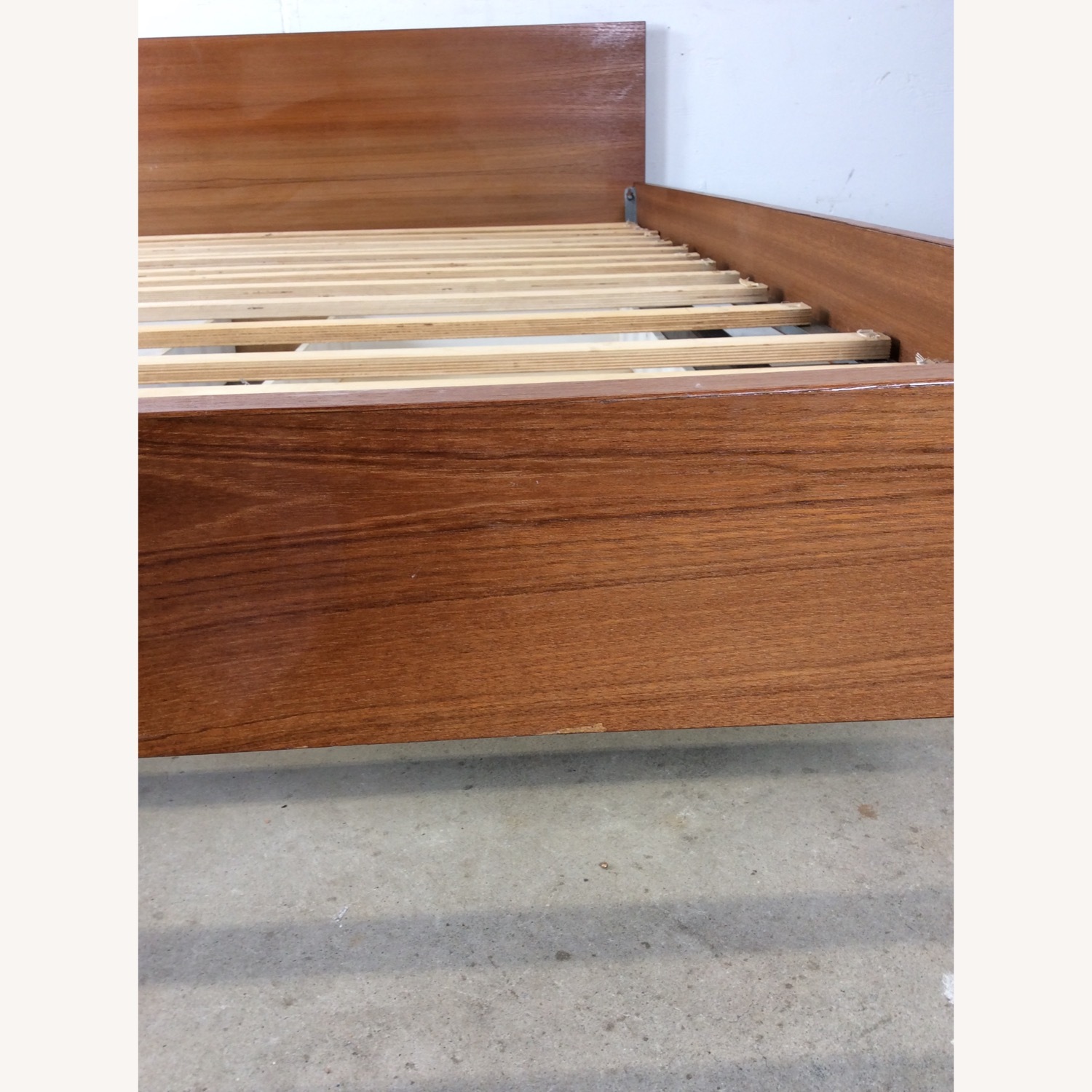 Danish Teak Queen Bed Frame with 2 Storage Drawers - image-9