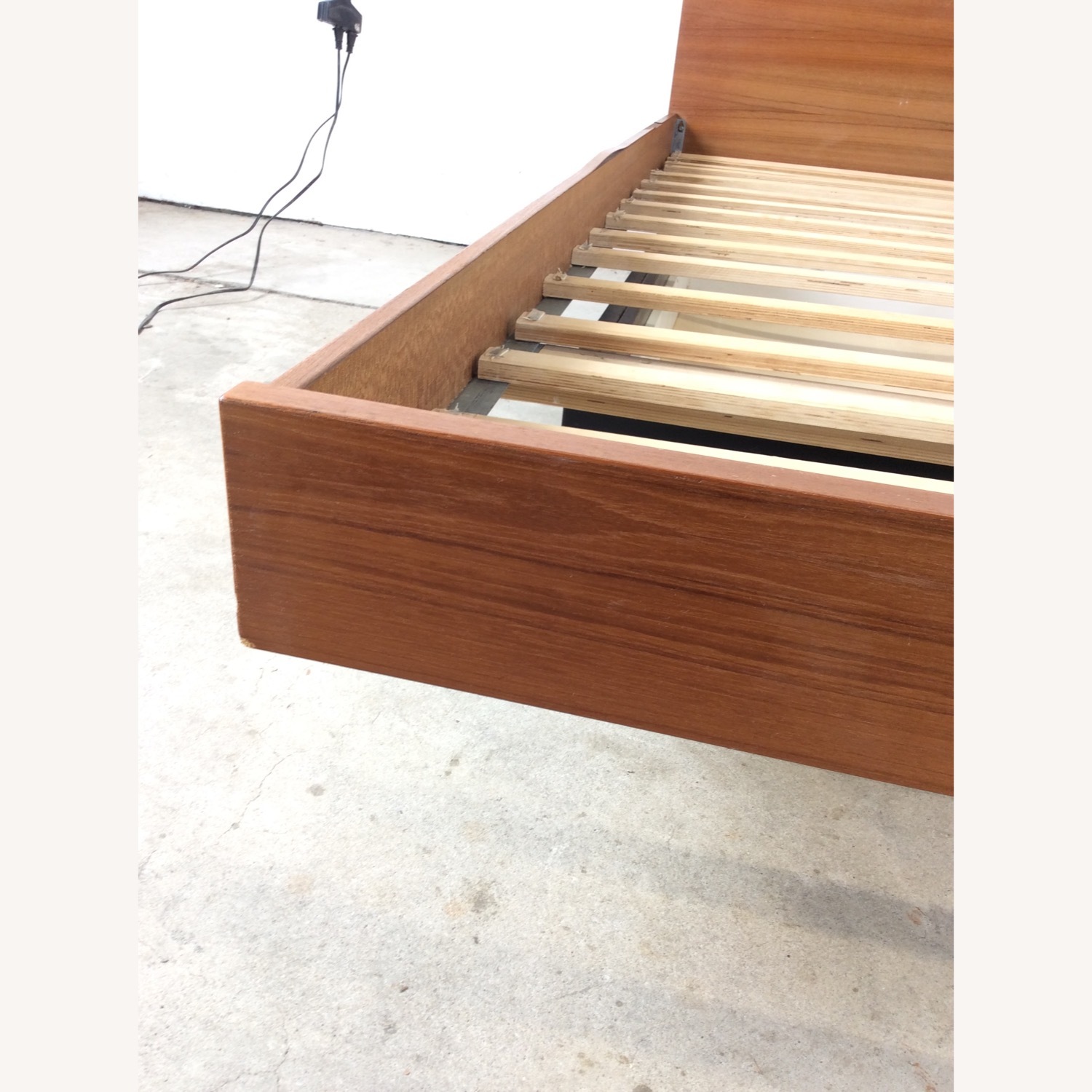 Danish Teak Queen Bed Frame with 2 Storage Drawers - image-12