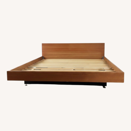 Used Danish Teak Queen Bed Frame with 2 Storage Drawers for sale on AptDeco