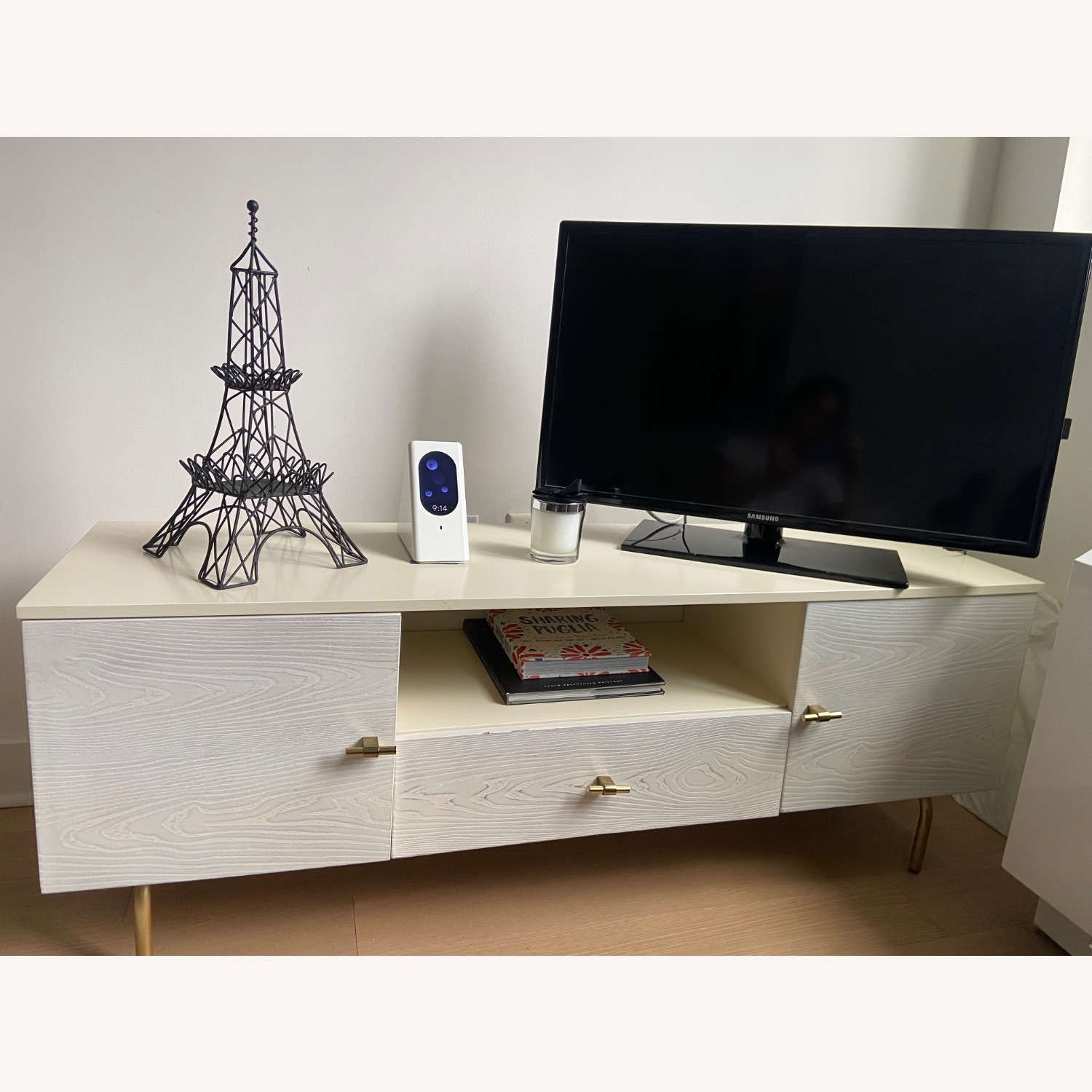 White Wood Media Storage - image-1